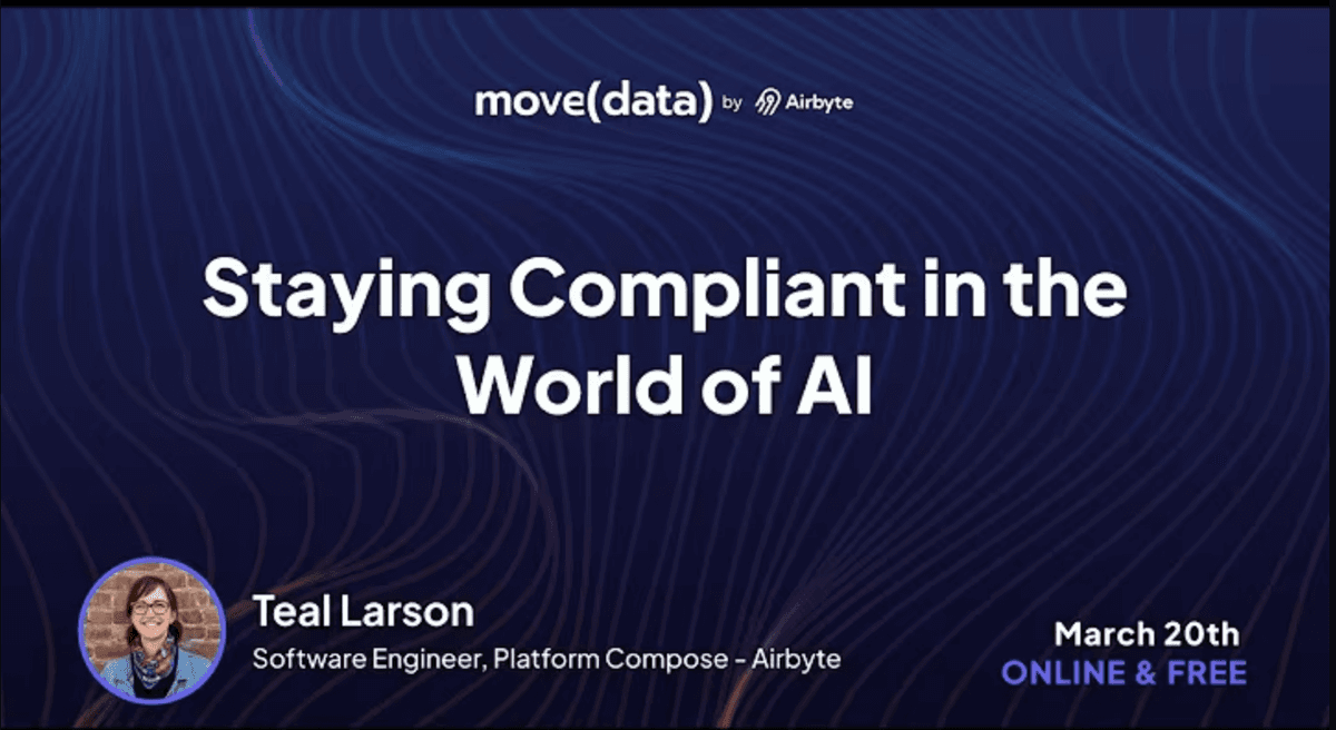 Staying Compliant in the World of AI | Move(data) 2025