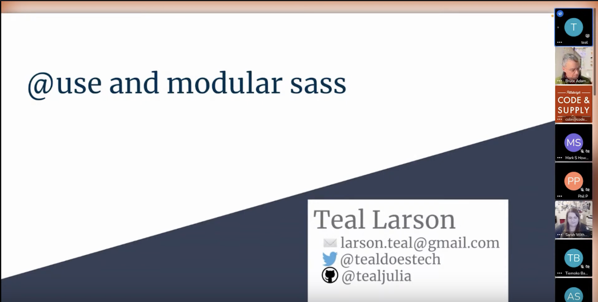 Code and Supply Lightning Talks December 2021: Why Use @use in your SASS